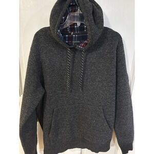 Point Zero Good Black Labelsemi‎ Fit Quilted Hoodie Large